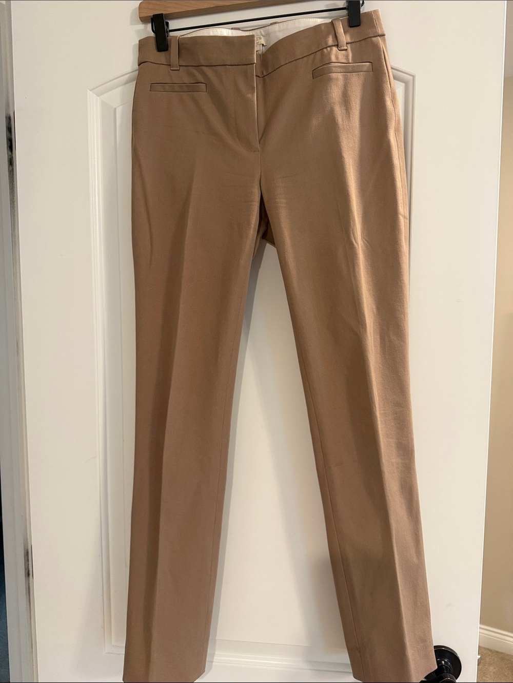 J. Crew Straight Leg Dress Pants in Camel Brown